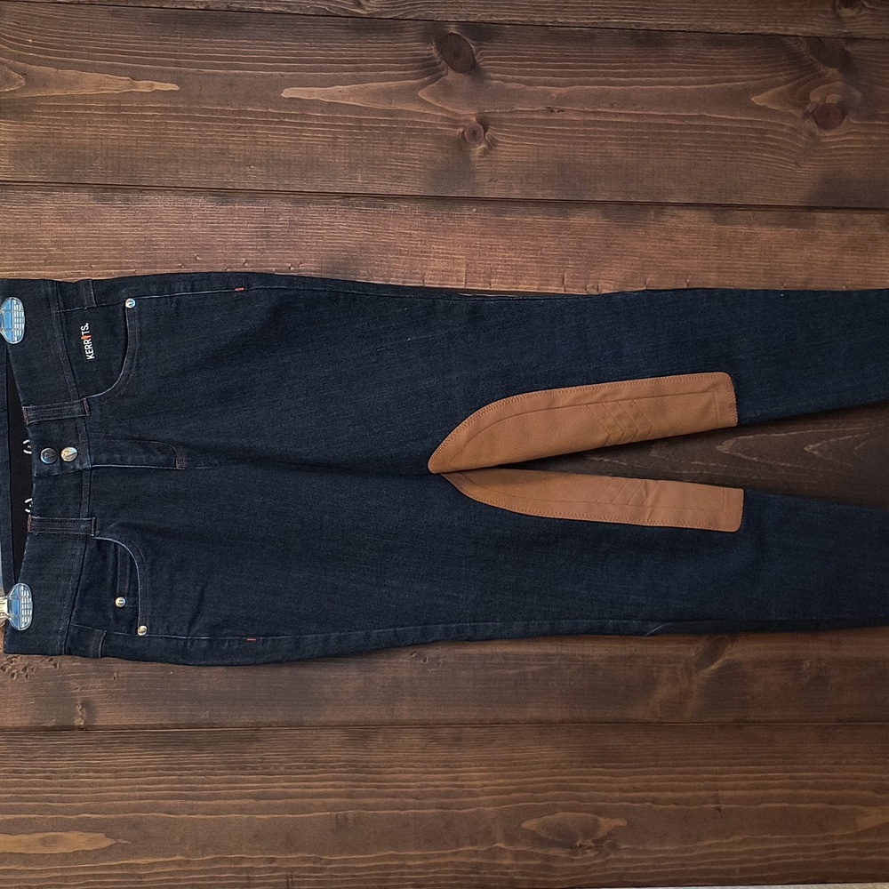 Kerrits Denim Kneepatch Riding Breech